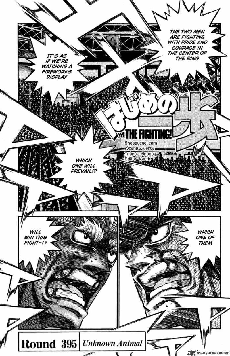 Hajime no Ippo: Fighting Spirit, Chapter 395 image 01